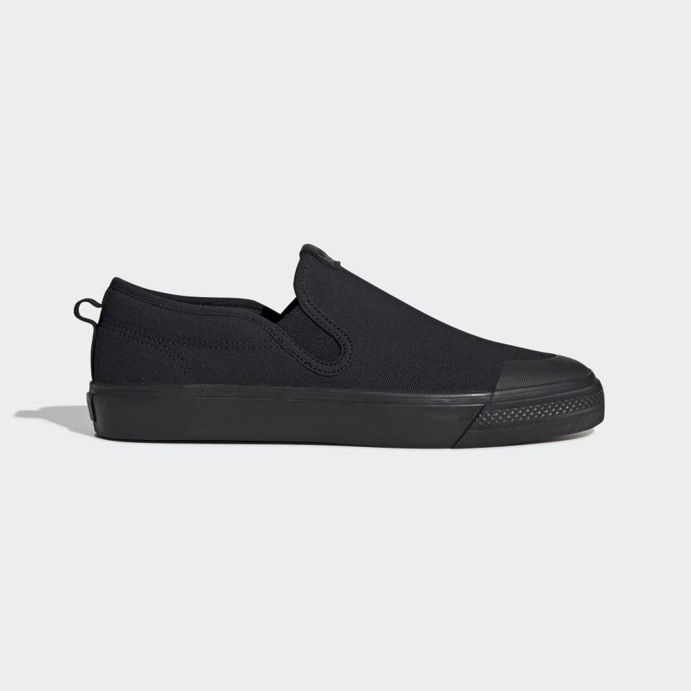 Slip On Adidas Nizza Barbati Romania - Negrii/Negrii EF1184